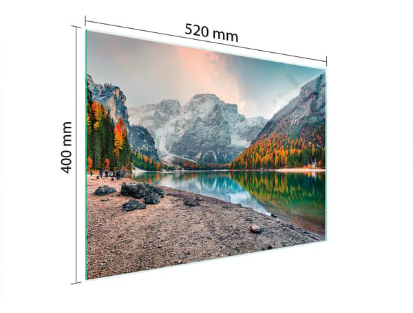 GLAS SKÆREBRÆT 52x40 PLADE