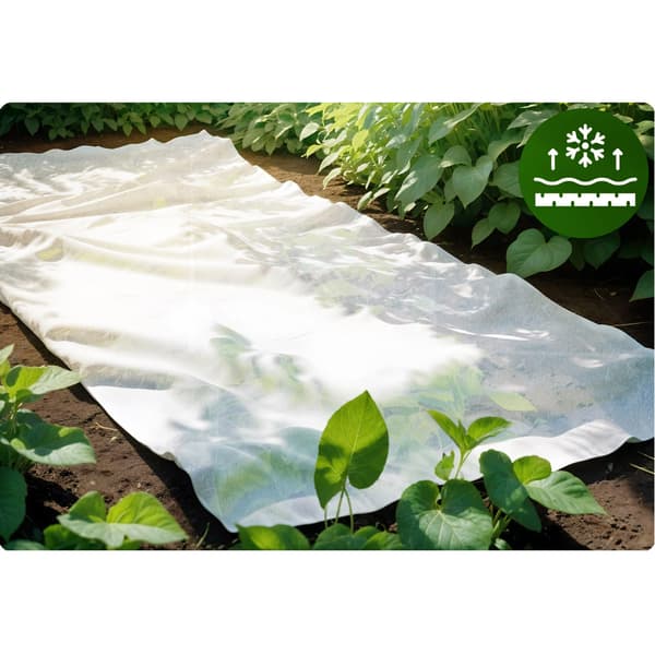 Plonos agrotextilöverdrag 1000 cm x 160 cm - vit