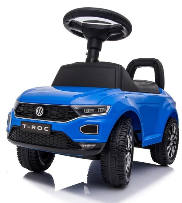 Volkswagen T-Roc blå pusher rollator
