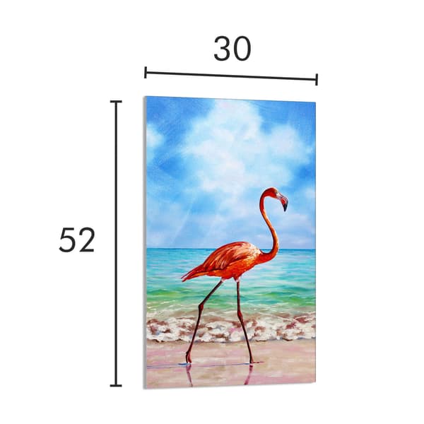 SKÄRBRÄDA I GLAS 30x52 Flamingo