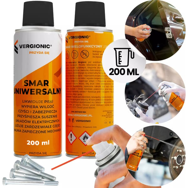 Multifunktionelt fedt 200 ml VERGIONIC aerosol rustfjerner