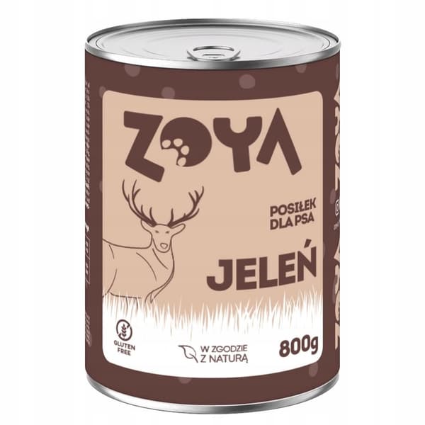ZOYA Deer - burk våtfoder för hundar 6x800g