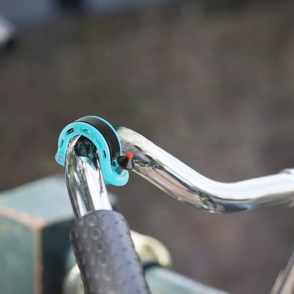 Q-formet cykelklokke 100db - blå