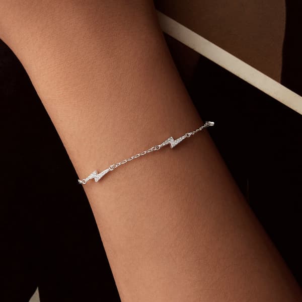Silverarmband Damarmband Blixtsilver 925 Trusky