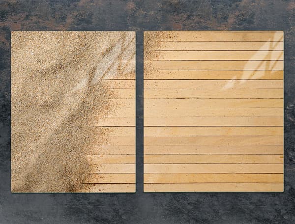 GLASBESKYTTELSESPLADE TIL KOMFUR 85x52 SAND