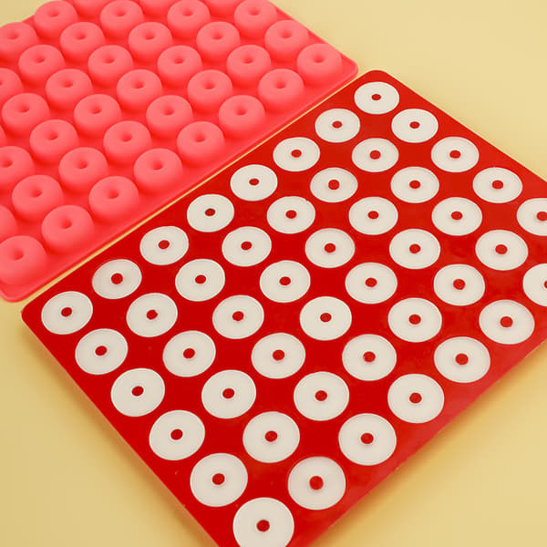 Silikone lysform donuts 20x12,7x1,1 cm