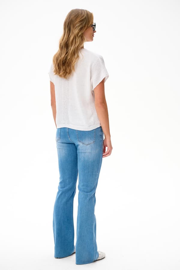Niga damebluse Ecru 40/42