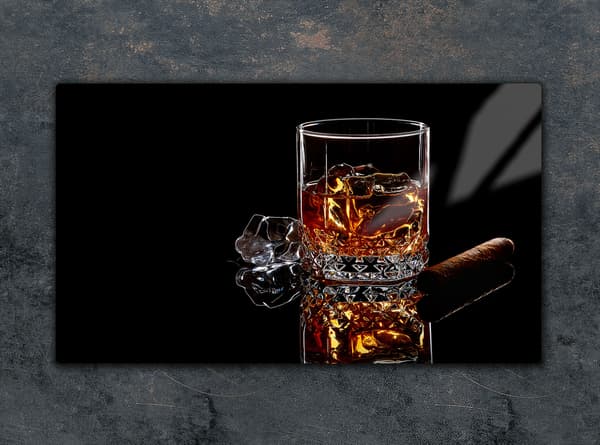 SKÄRBRÄDA I GLAS 52x30 WHISKY