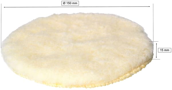 Pelsskive til polermaskine. 150 mm