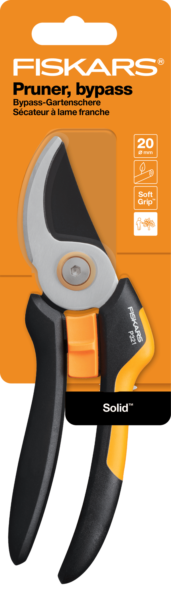 FISKARS SOLID Puutarhaleikkuri tuoreille versoille - manuaalinen