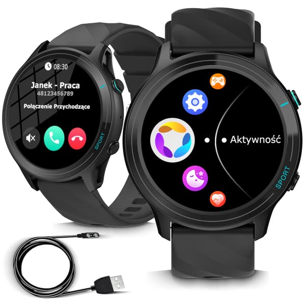 Älykello IP 68 Bluetooth-terveysmonitori, vedenpitävä Valikko PL-puhelut