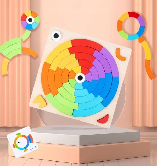 MEGADIDI PUINEN RAINBOW CIRCLE PULLE