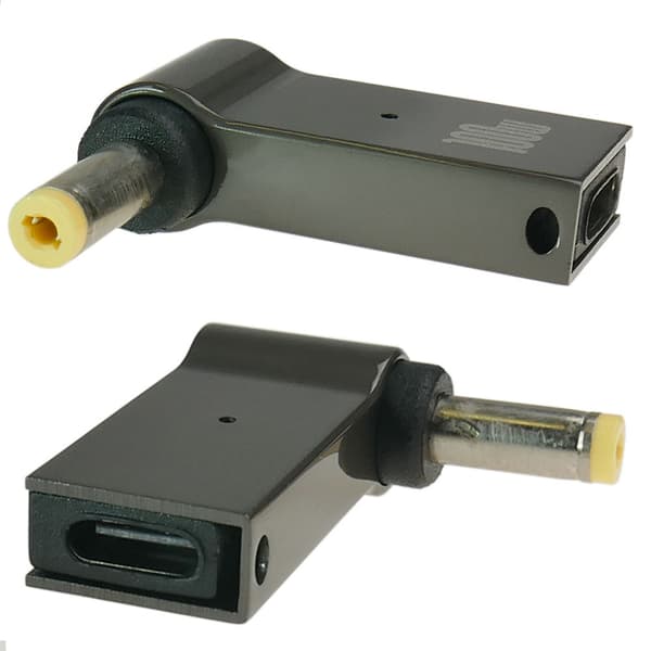 USB-C-adapter til strømforsyning af bærbar computer med 4,8 x 1,7 mm stik