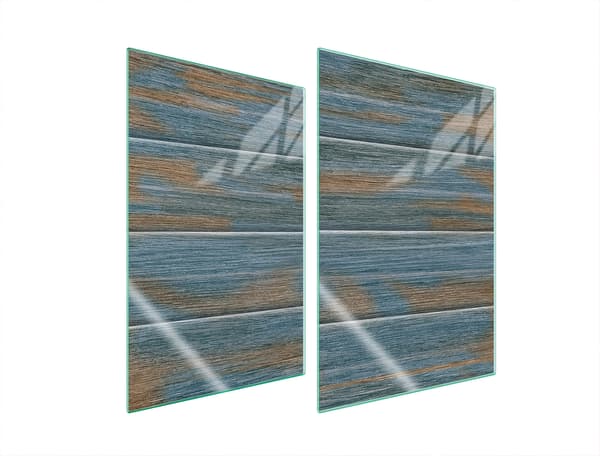 GLASBESKYTTELSESPLADE TIL KØKKEN 2x35x52 TRÆ