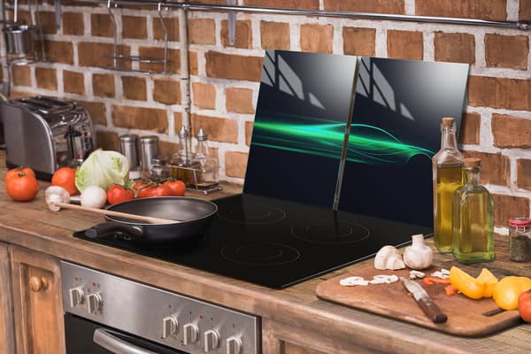 GLASBESKYTTELSESPLADE TIL KOMFUR 70x52 AUTO