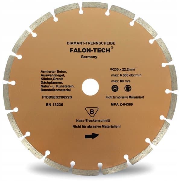 DIAMANTBLAD 230 x 22,2 SEGMENT FALON TECH