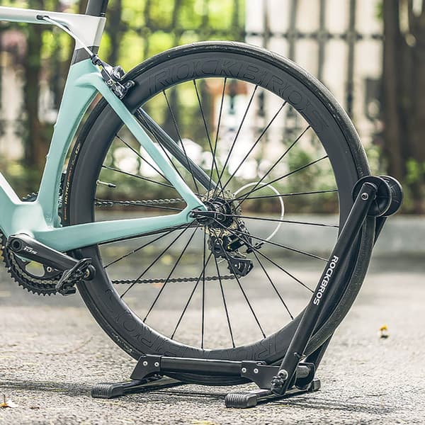 Sammenklappelig cykelstativ til 20-29" hjul - sort