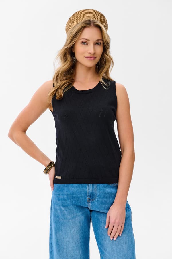 Selis Sort Damebluse Selis Sort Damebluse 40/42