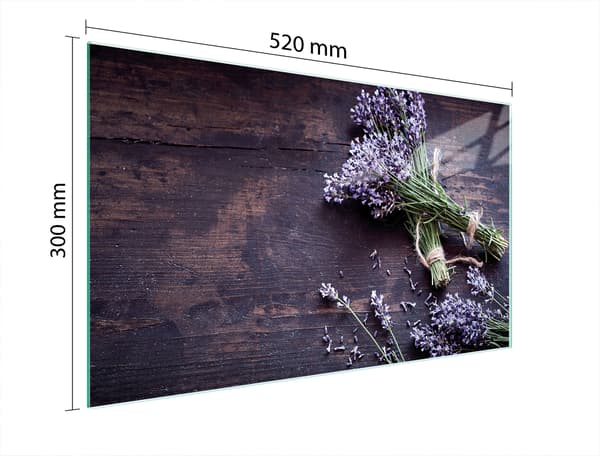 SKÄRBRÄDA I GLAS 52x30 LAVENDEL