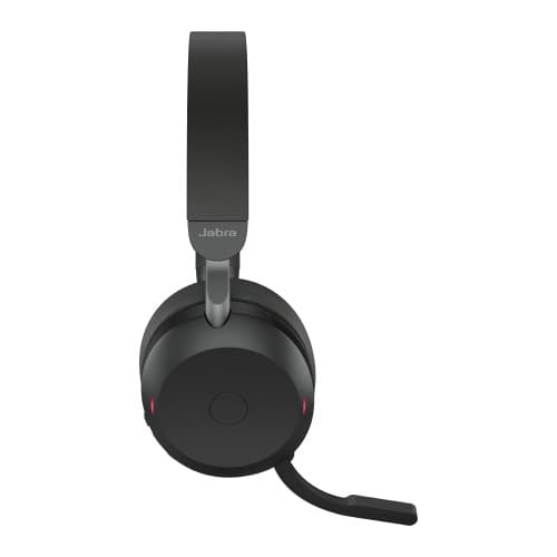 Jabra Evolve2 75 UC Link 380c trådløst headset, Bluetooth, USB-C, opladningsstander, sort