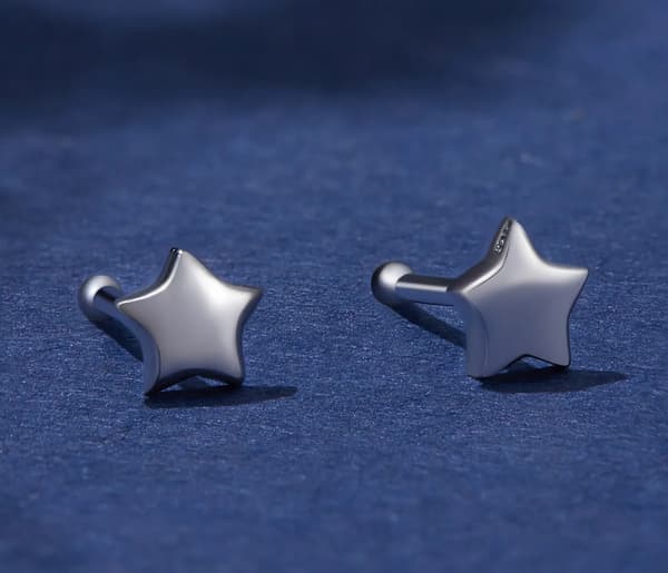 Pendientes de plata Pendientes de estrella Pendientes de plata 925