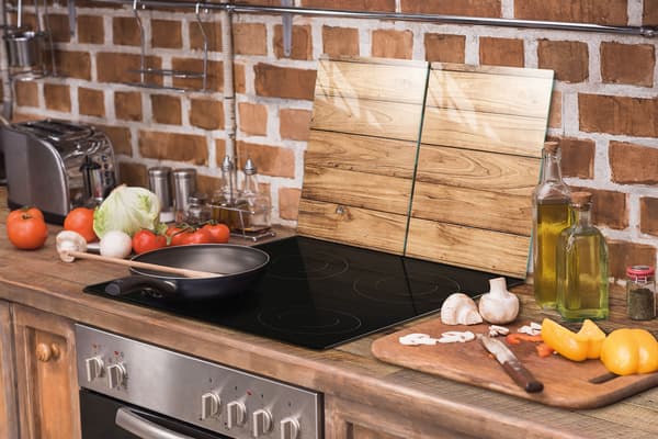 GLASSKYDDSPLÅT FÖR KÖK 2x35x52 TRÄ