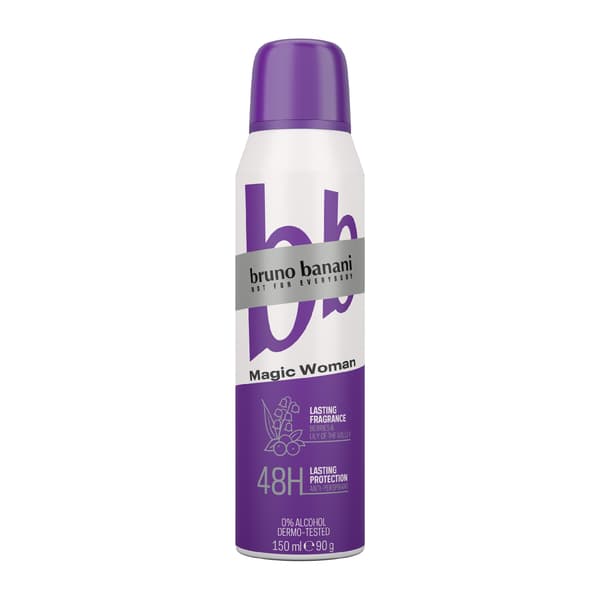 BRUNO BANANI Magic Antiperspirant Spray för kvinnor 150 ml