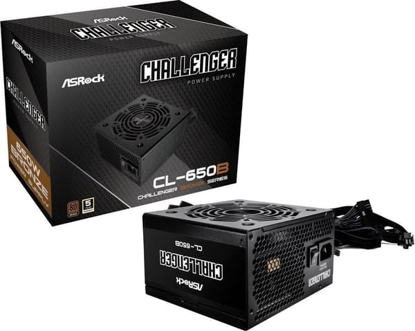 ASRock CHALLENGER 650W 80 Plus Bronze -virtalähde