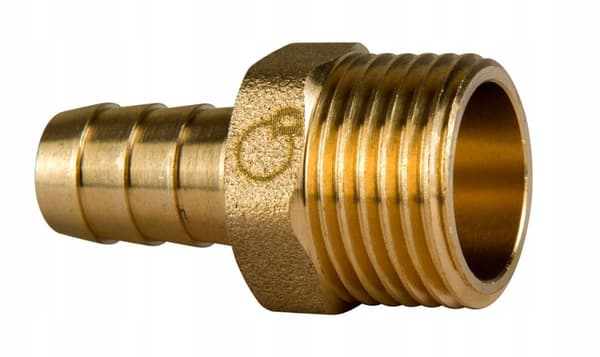 Slangestuds 1/2x9mm han messing