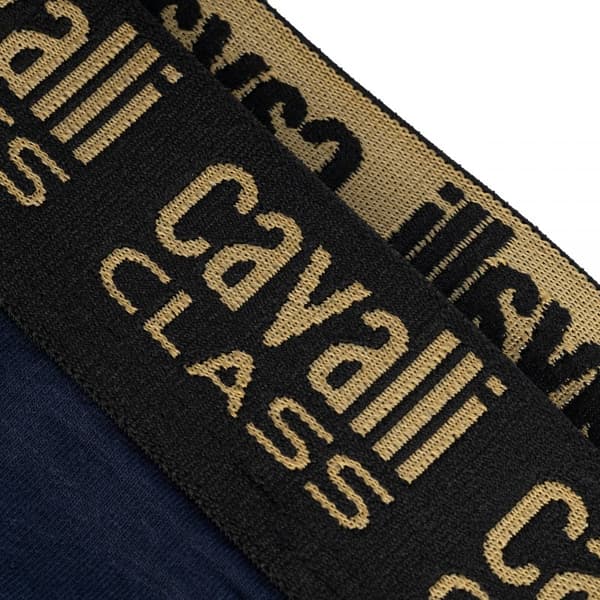 CAVALLI CLASS 2-PACK MARINBLÅ Herrkalsonger - Storlek: M