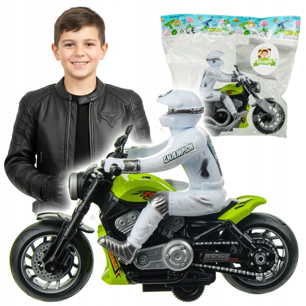 MOTORCYKELmodel LEGETØJSMOTOR effekter LYS LYDE drev