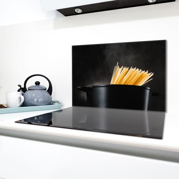 Lasinen suojalevy liedelle 80x52 Pasta