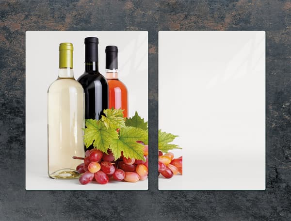GLASSKYDDSPLÅT FÖR SPIS 75x52 VIN