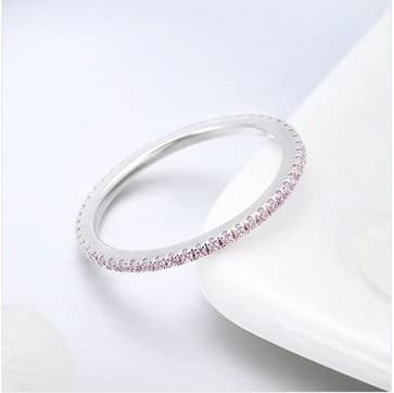 Silverring Rund Zirkon Silver S925
