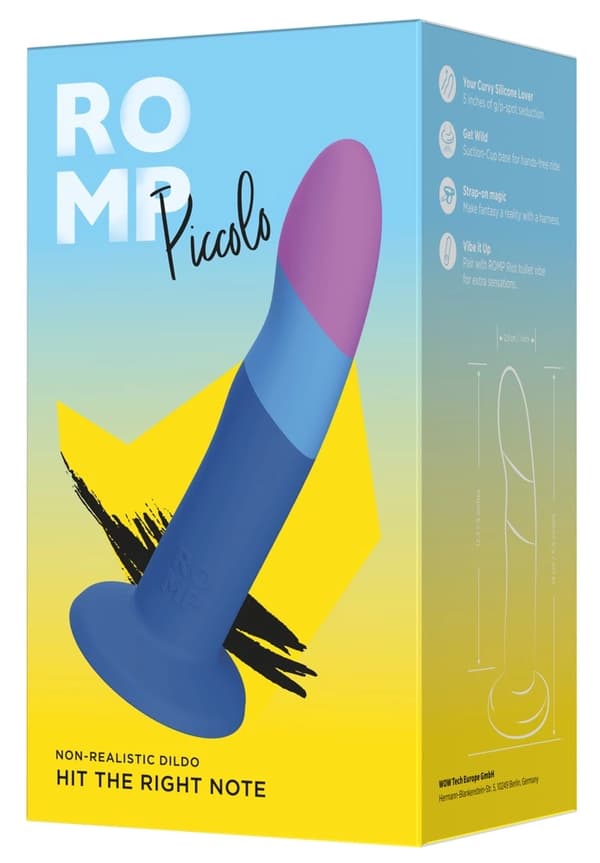 ROMP Elegant Vågig Tvåfärgad Piccolo Dildo