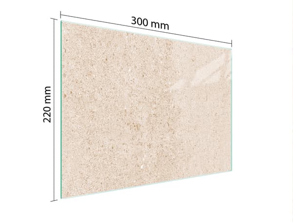 SKÄRBRÄDA I GLAS 30x22 BEIGE