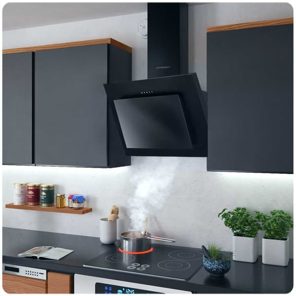Berdsen BT-215 60 cm emhætte sort