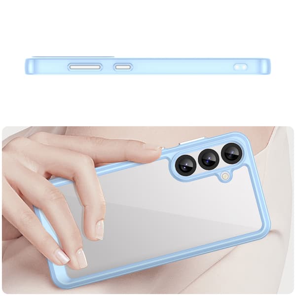 Samsung Galaxy A36 Outer Space-cover med fleksibel ramme - Blå