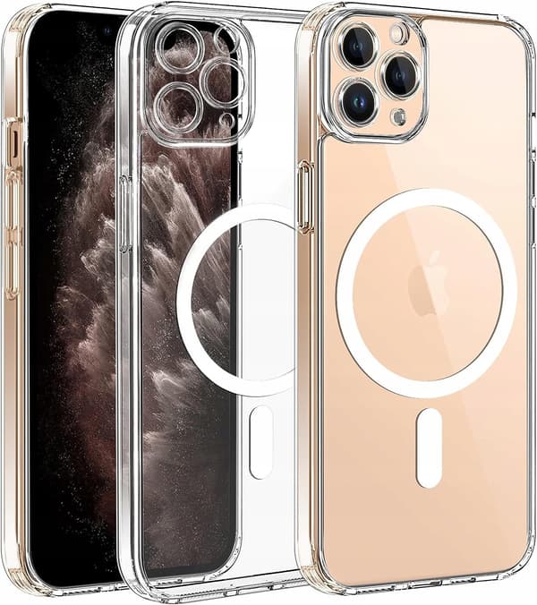 MAGNETISK ETUI TIL MAGSAFE TIL IPHONE 11 PRO SHOCK ETUI + GLAS