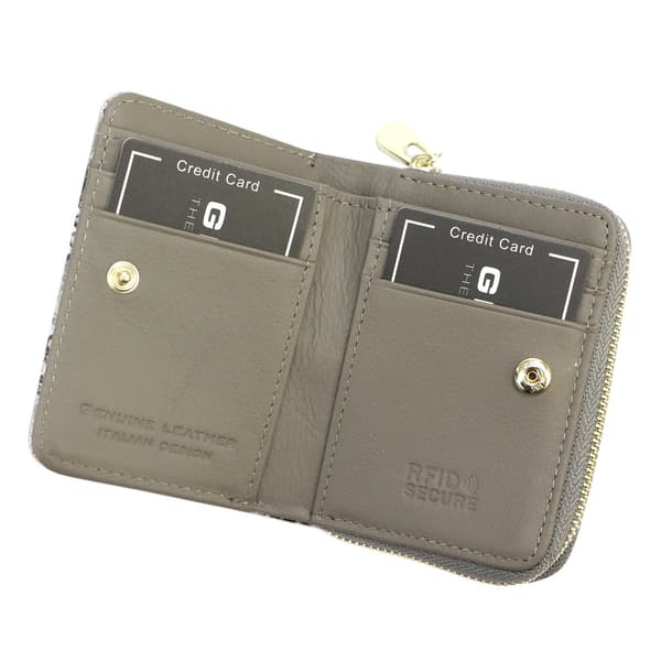 Elegant Gregorio damplånbok i läder med RFID