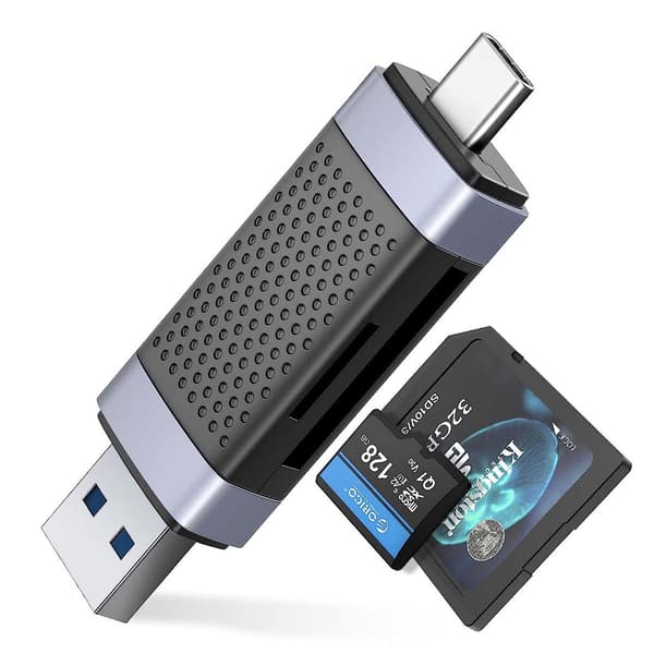 ORICO CD2D-AC2-BK-EP SD/microSD USB-A/USB-C 2.0 hukommelseskortlæser