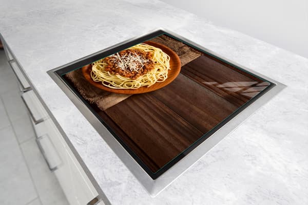 GLASSKYDDSPLÅT FÖR SPIS 50x52 MAT