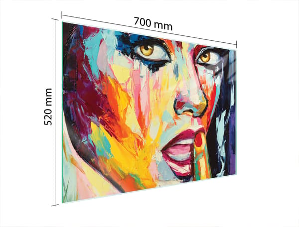 GLASSKYDDSPLÅT FÖR SPIS 70x52 DAM