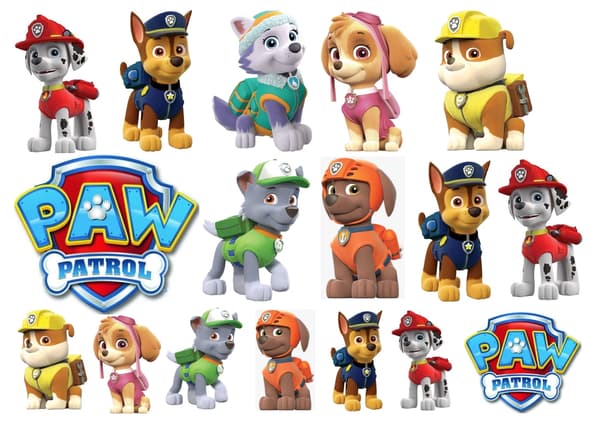 PAW PATROL A4 kagevaffel