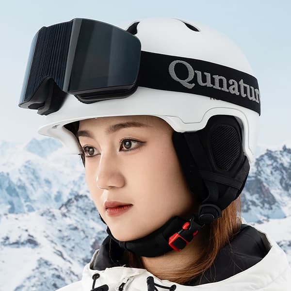 Rammeløse anti-dug skibriller UV400 - sort
