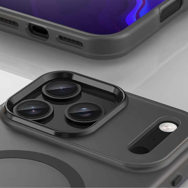 Magnetisk, slidstærkt MagSafe-cover til iPhone 17 Pro Max - Matsort
