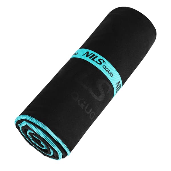 NAR13 SORT MICROFIBER HÅNDKLÆDE 200x90 cm NILS AQUA