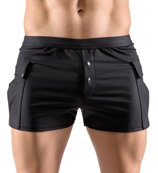 Svenjoyment Sorte Herreshorts Med Store Lommer M