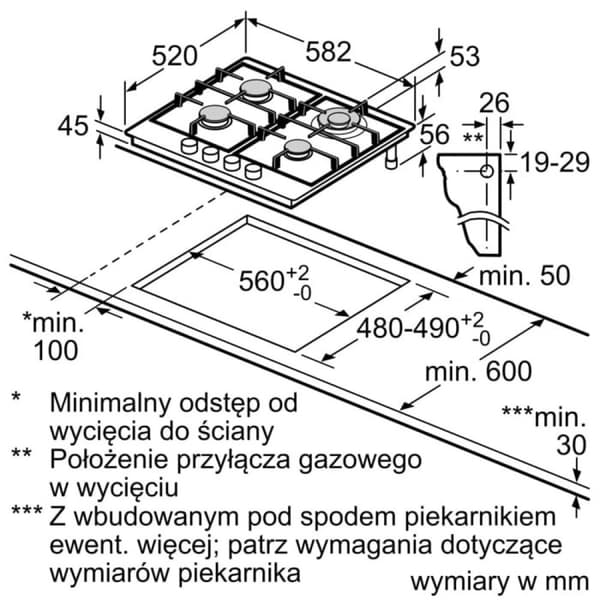 BOSCH PCH6A5I90 kaasuliesi