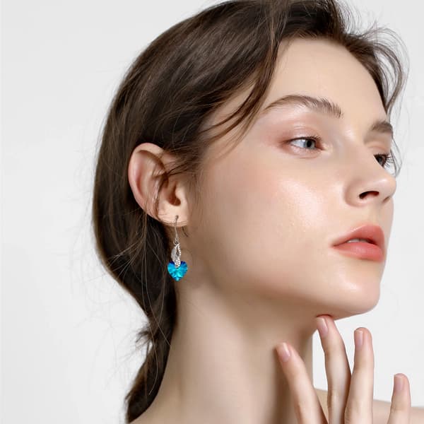 Pendientes de plata Pendientes de alas de corazón Plata 925
